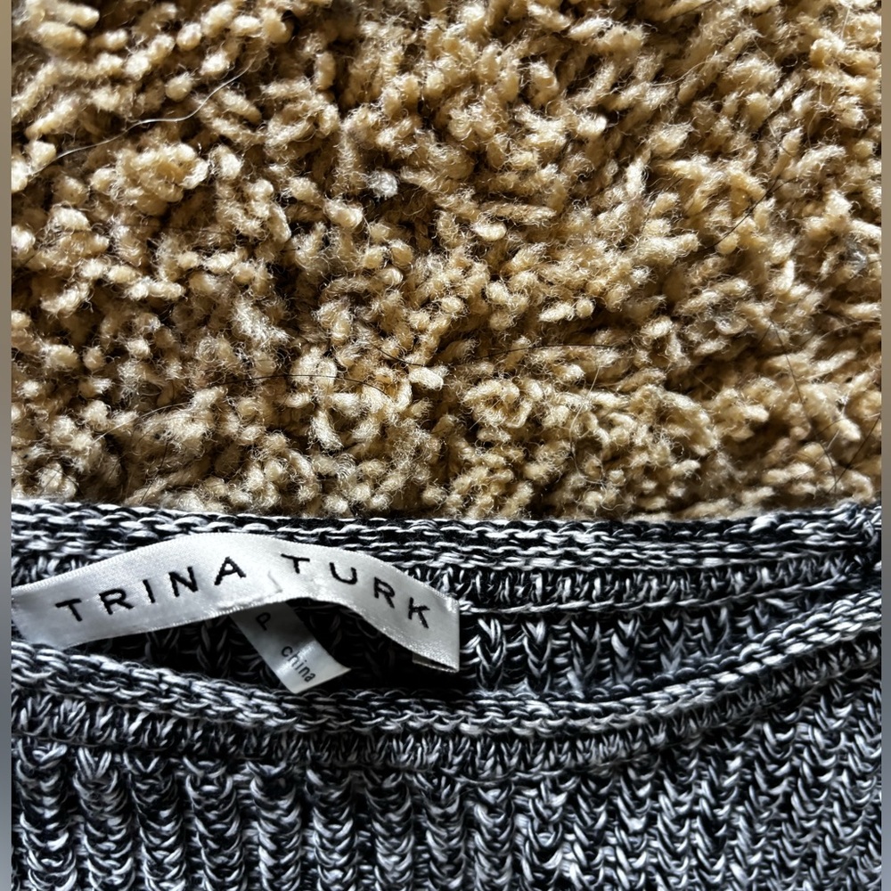 Trina Turk Black and White Sweater